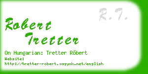 robert tretter business card